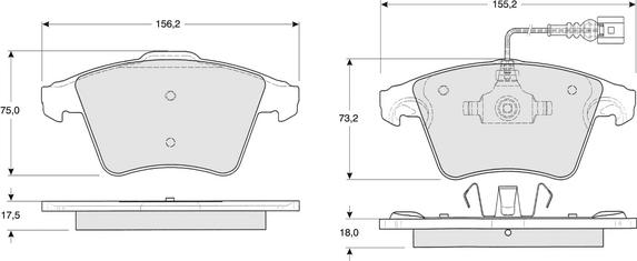 Procodis France PF13931 - Brake Pad Set, disc brake autospares.lv