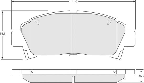 Procodis France PF1363 - Brake Pad Set, disc brake autospares.lv