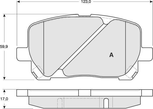 Procodis France PF1367 - Brake Pad Set, disc brake autospares.lv