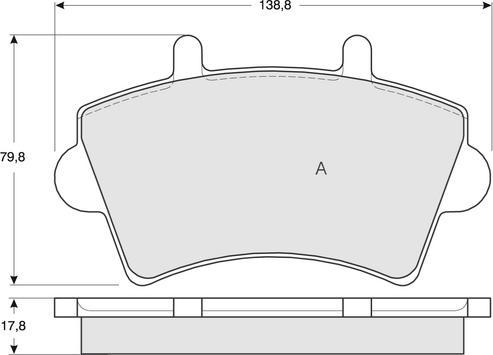 Procodis France PF1302 - Brake Pad Set, disc brake autospares.lv