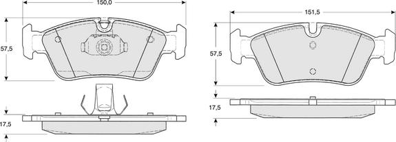 Procodis France PF1316 - Brake Pad Set, disc brake autospares.lv