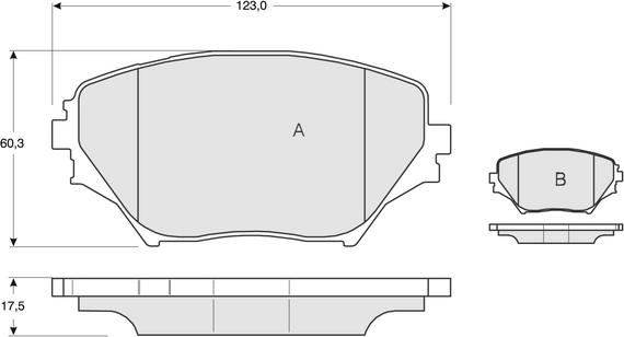 Procodis France PF1385 - Brake Pad Set, disc brake autospares.lv