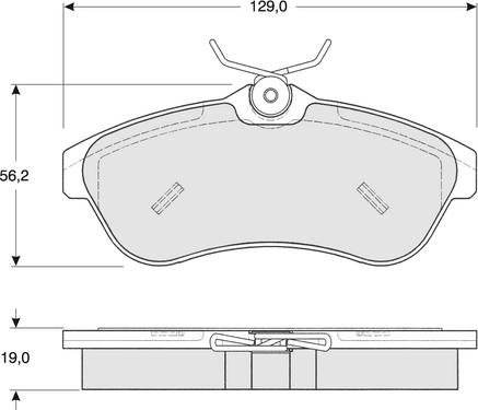 Procodis France PF1329 - Brake Pad Set, disc brake autospares.lv