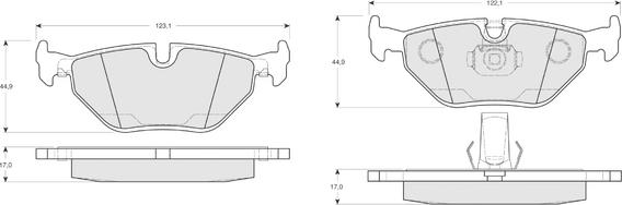 Procodis France PF1321 - Brake Pad Set, disc brake autospares.lv