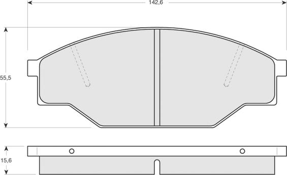 Dynamatrix DBP318 - Brake Pad Set, disc brake autospares.lv