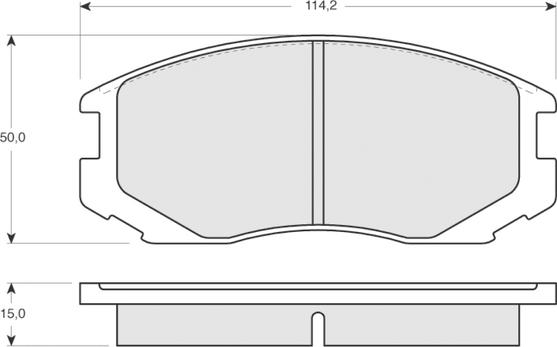 Procodis France PF1291 - Brake Pad Set, disc brake autospares.lv