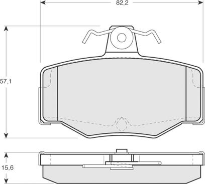 Procodis France PF1293 - Brake Pad Set, disc brake autospares.lv