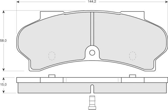 Procodis France PF1239 - Brake Pad Set, disc brake autospares.lv