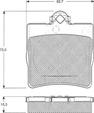 Procodis France PF1229 - Brake Pad Set, disc brake autospares.lv