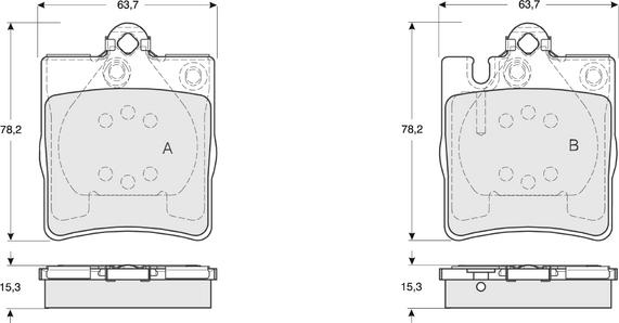 Procodis France PF1279 - Brake Pad Set, disc brake autospares.lv