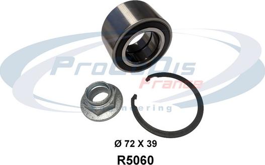 Procodis France R5060 - Wheel hub, bearing Kit autospares.lv