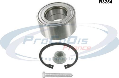 Procodis France R3254 - Wheel hub, bearing Kit autospares.lv