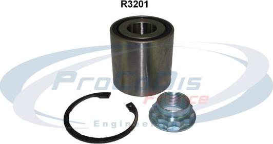 Procodis France R3201 - Wheel hub, bearing Kit autospares.lv