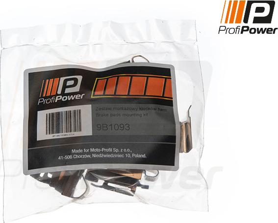 ProfiPower 9B1093 - Accessory Kit for disc brake Pads autospares.lv