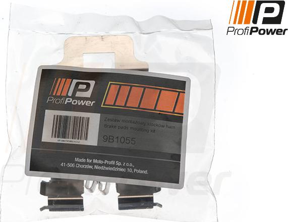 ProfiPower 9B1055 - Accessory Kit for disc brake Pads autospares.lv