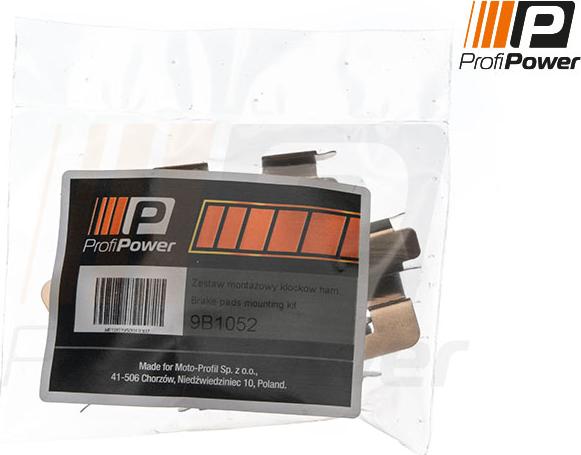 ProfiPower 9B1052 - Accessory Kit for disc brake Pads autospares.lv