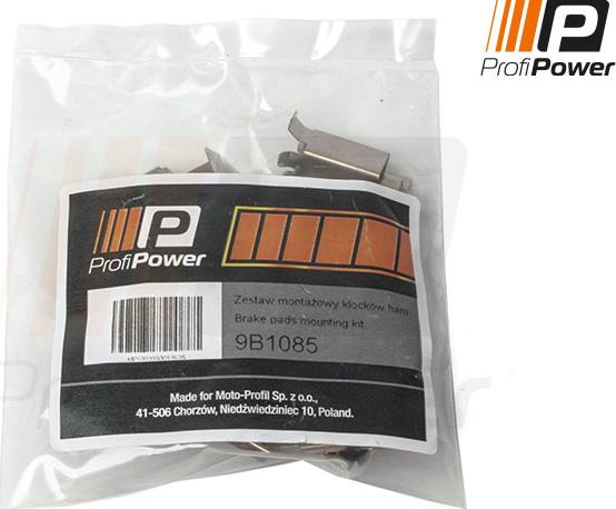 ProfiPower 9B1085 - Accessory Kit for disc brake Pads autospares.lv