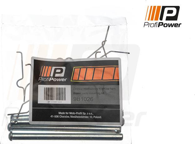 ProfiPower 9B1026 - Accessory Kit for disc brake Pads autospares.lv