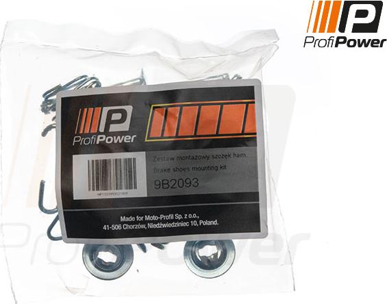 ProfiPower 9B2093 - Accessory Kit, parking brake shoes autospares.lv