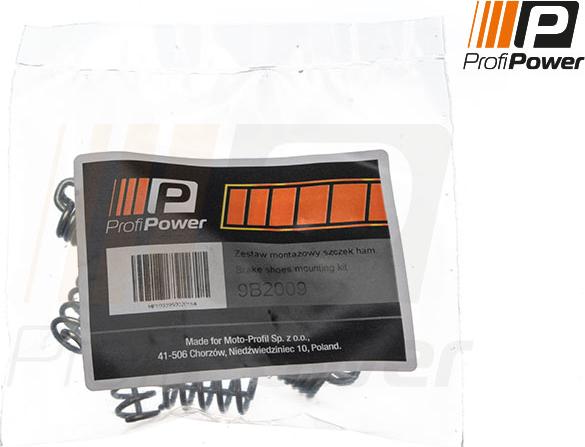 ProfiPower 9B2009 - Accessory Kit, brake shoes autospares.lv