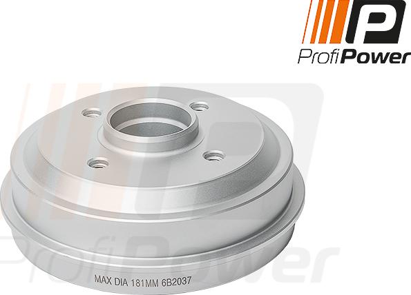 ProfiPower 6B2037 - Brake Drum autospares.lv