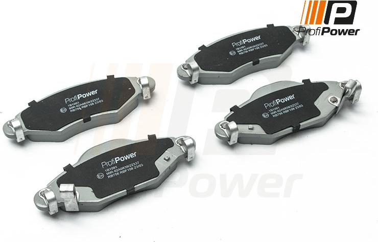 ProfiPower 1B1091 - Brake Pad Set, disc brake autospares.lv