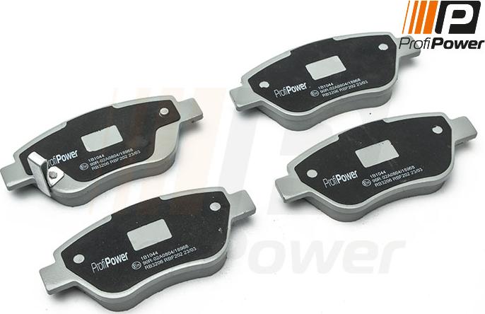 ProfiPower 1B1044 - Brake Pad Set, disc brake autospares.lv