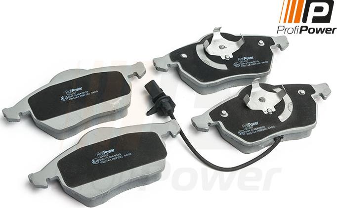 ProfiPower 1B1057 - Brake Pad Set, disc brake autospares.lv