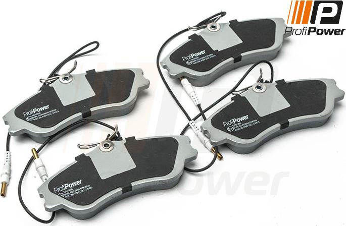 ProfiPower 1B1068 - Brake Pad Set, disc brake autospares.lv