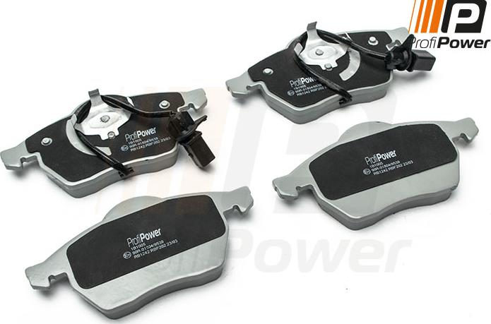 ProfiPower 1B1005 - Brake Pad Set, disc brake autospares.lv