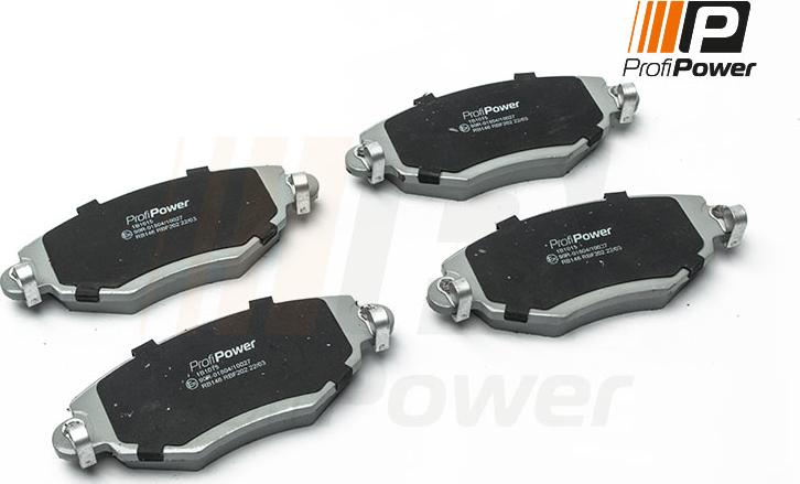 ProfiPower 1B1015 - Brake Pad Set, disc brake autospares.lv