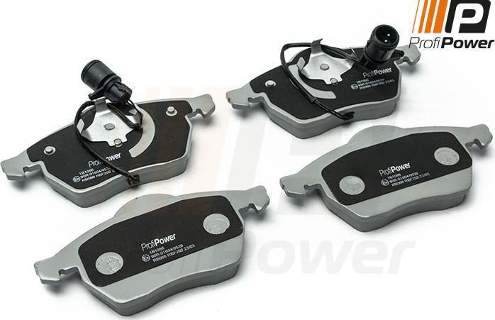 ProfiPower 1B1086 - Brake Pad Set, disc brake autospares.lv