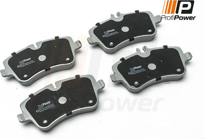 ProfiPower 1B1081 - Brake Pad Set, disc brake autospares.lv