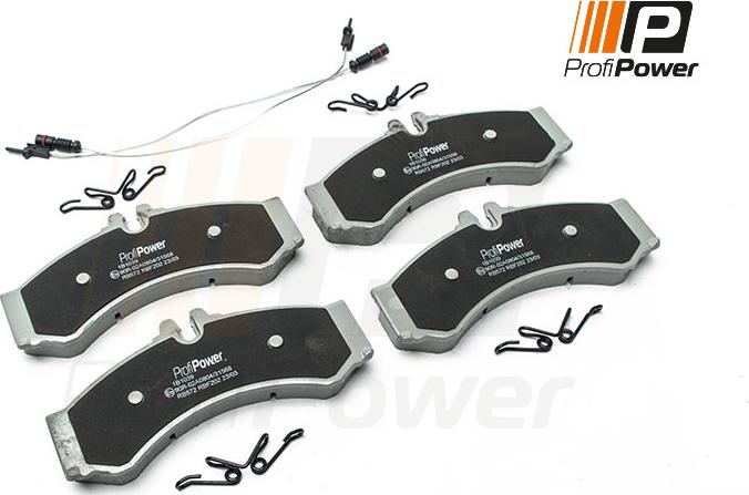 ProfiPower 1B1039 - Brake Pad Set, disc brake autospares.lv
