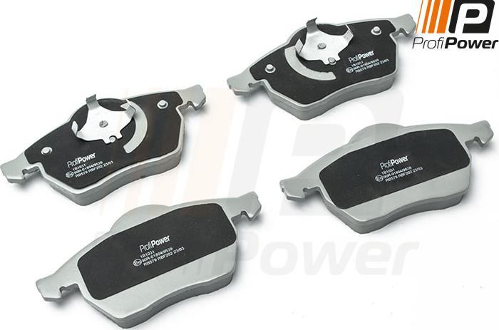 ProfiPower 1B1031 - Brake Pad Set, disc brake autospares.lv