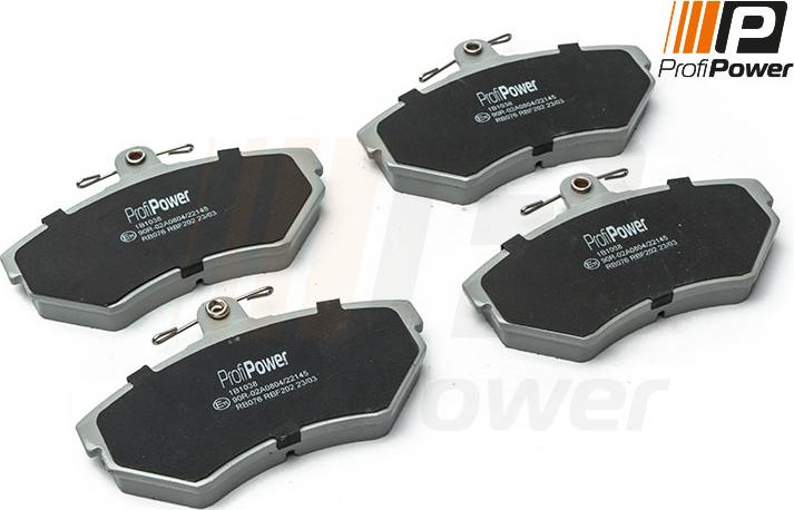 ProfiPower 1B1038 - Brake Pad Set, disc brake autospares.lv