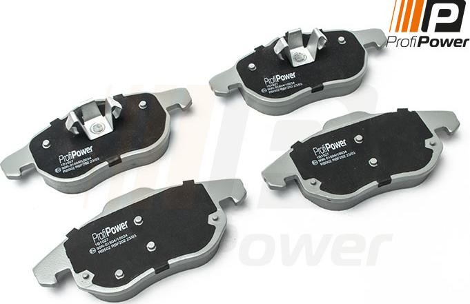 ProfiPower 1B1027 - Brake Pad Set, disc brake autospares.lv