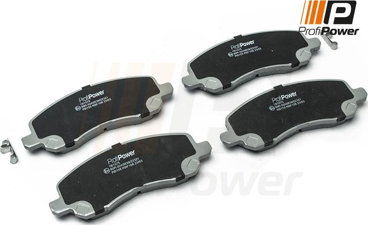 ProfiPower 1B1075 - Brake Pad Set, disc brake autospares.lv