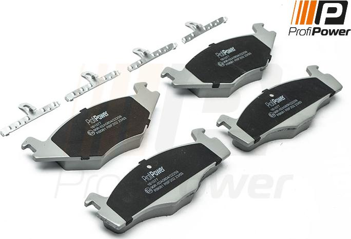 ProfiPower 1B1077 - Brake Pad Set, disc brake autospares.lv