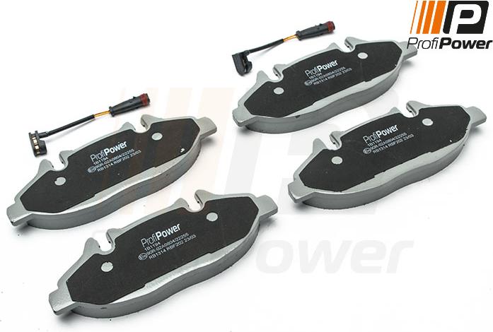 ProfiPower 1B1194 - Brake Pad Set, disc brake autospares.lv