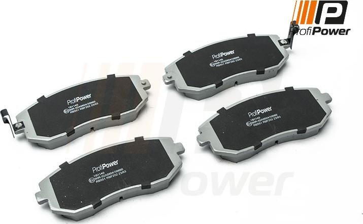 ProfiPower 1B1140 - Brake Pad Set, disc brake autospares.lv