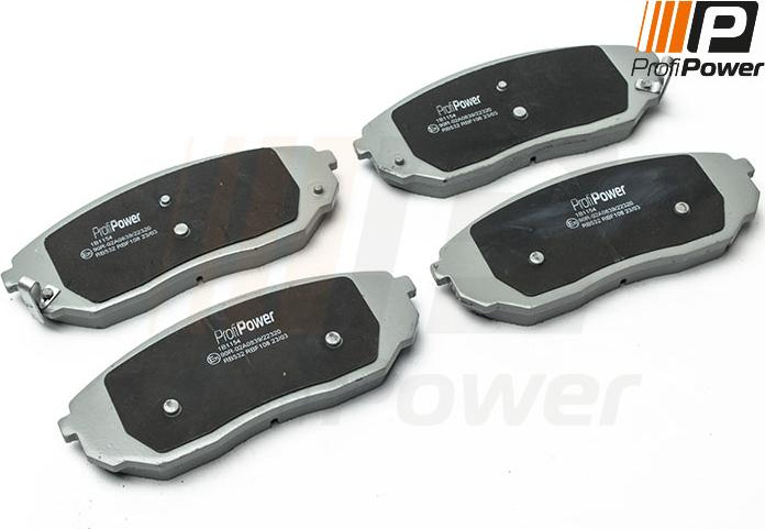 ProfiPower 1B1154 - Brake Pad Set, disc brake autospares.lv