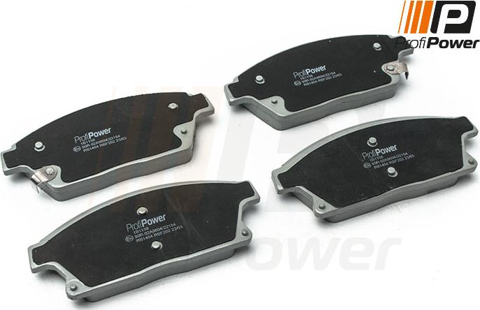 ProfiPower 1B1158 - Brake Pad Set, disc brake autospares.lv