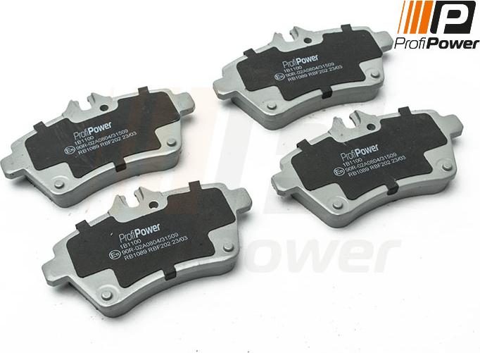 ProfiPower 1B1100 - Brake Pad Set, disc brake autospares.lv