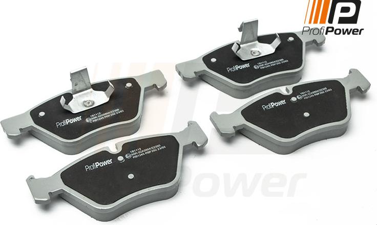 ProfiPower 1B1112 - Brake Pad Set, disc brake autospares.lv