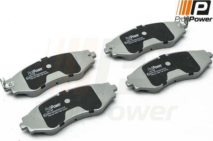 ProfiPower 1B1189 - Brake Pad Set, disc brake autospares.lv