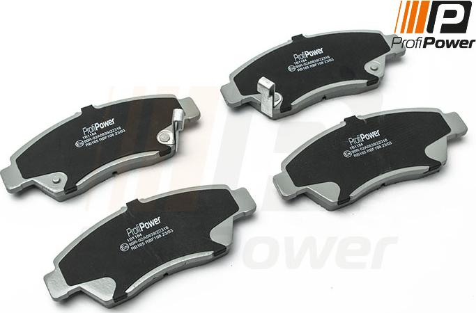 ProfiPower 1B1184 - Brake Pad Set, disc brake autospares.lv