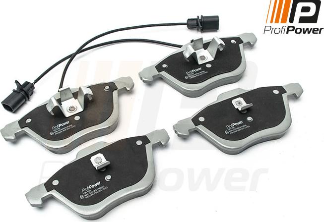 ProfiPower 1B1185 - Brake Pad Set, disc brake autospares.lv