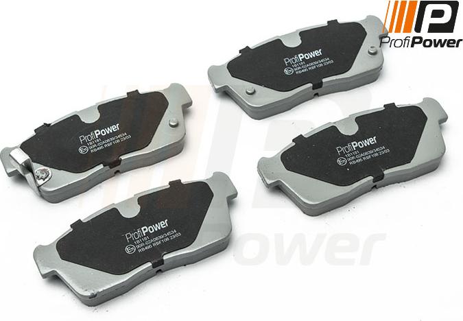 ProfiPower 1B1181 - Brake Pad Set, disc brake autospares.lv