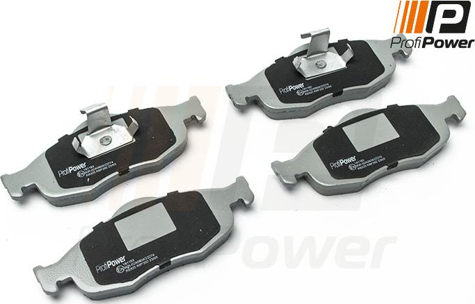 ProfiPower 1B1183 - Brake Pad Set, disc brake autospares.lv